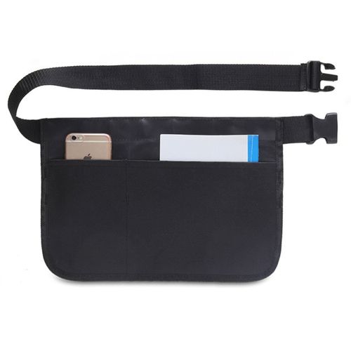 NYSh Apron Bag for Work, Small Items, Waist Bag, Work, Pocket, Tool Bag, Fanny Pack (Black)