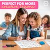 Scribbledo 10 Pack Double Sided Whiteboard Lined Dry Erase Boards for Kids Ru...