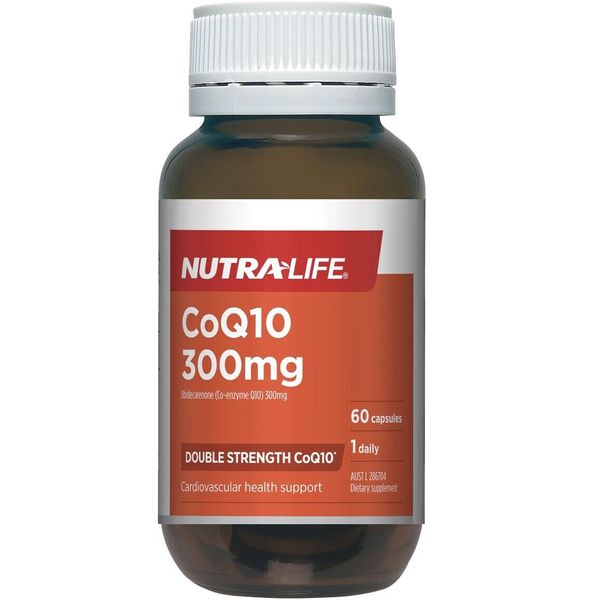 Coq10 300mg Double Strength 60 Caps Nutra-life