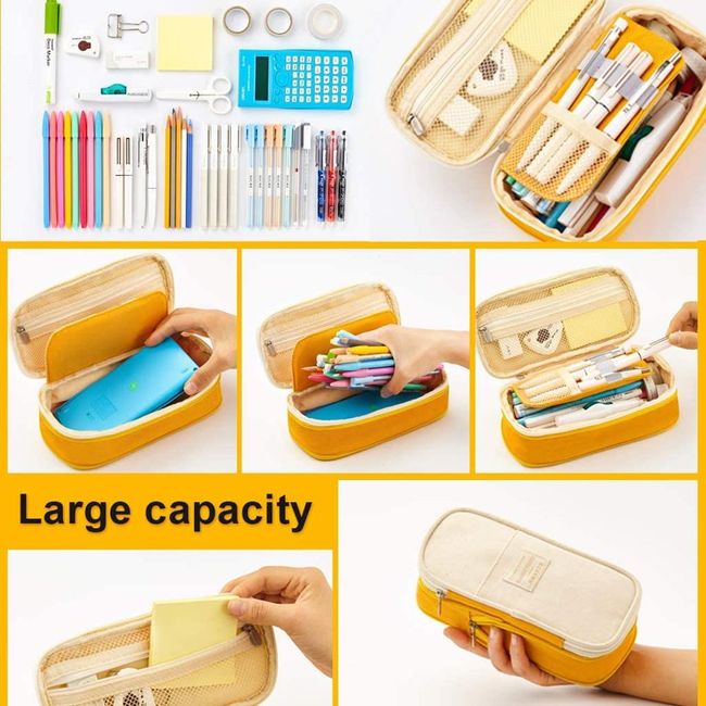 Angoo Double Face Pencil Bag Pen Case Special Macaron Color Dual