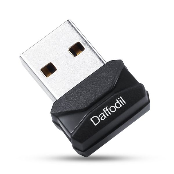 USB Wifi Adapter for PC - Daffodil LAN03 - Internet Dongle Plug and Play USB 2.0 and USB 3.0 Computers/Laptops/Windows 11, 10, 8, 7 / MacOS/Linux - Tiny Receiver with 100m Wi-fi range - Black