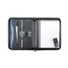 Alassio Conference Folder Zipped 3 Compartments A4 Leather-look Black Ref 30042