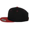 Flexfit Unisex Classic Snapback 2-Tone Cap Mützen, Black/Red, One Size