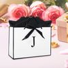 11” Initial Gift Bag with Handle, Personalised Birthday Gift Bag for Presents, J