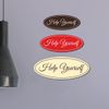 Signs ByLITA Oval Help Yourself Sign (Black) - Small