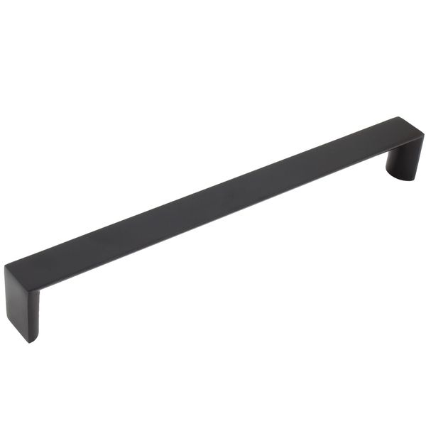 Plateau Cabinet Pull, 224 Millimeters, Matte Black by Stone Harbor Hardware