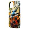 Ladybug Scenic Trail Leaf Autumn Red Bug Artwork Case for iPhone 14