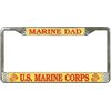 TAG FRAMES (MILITARY) U.S. Marine DAD License Plate Frame (Chrome)