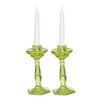 Melody Jane Dollhouse Green Candlesticks Chrysnbon Miniature Dining Accessory