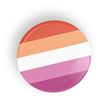 LGBT Lesbian Pride Flag pin badge button or fridge magnet