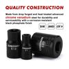 CASOMAN 11PCS Female Torx Socket Set, E Torx & Star Socket Set with Rail, E4 - E20 Torque Sockets