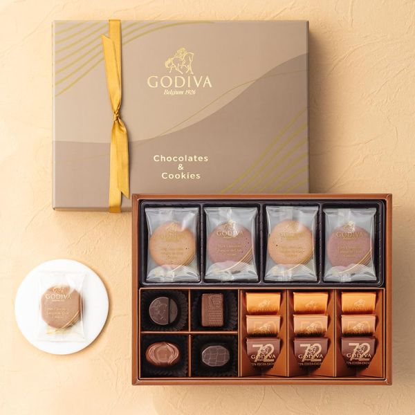 Gift Return Chocolate Sweets Godiva Chocolate & Cookie Assortment (13 Chocolates / 8 Cookies)