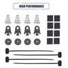 2X 7" Universal Slim Fan Push Pull Electric Radiator Cooling 12V Mount Kit Black
