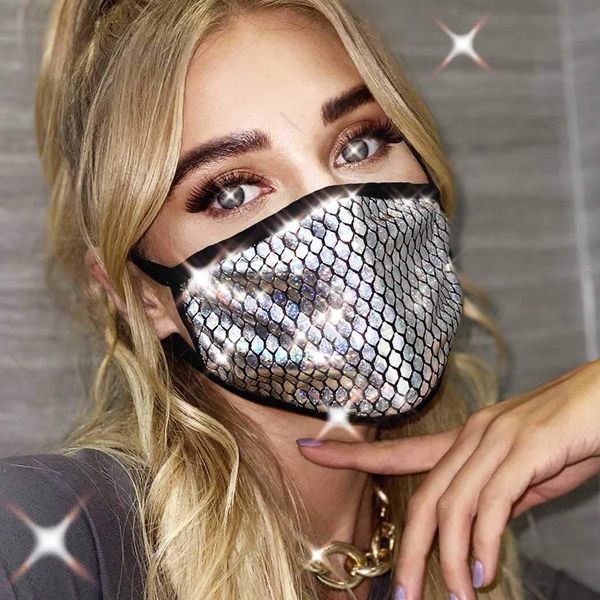 IYOU Reusable Face Covering Black protective Mouth Cover Printed Elastic Motorbike Bandanas Party Prom Nightclub Gras Dress Masks for Women and Girls