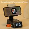 Cell Phone Stand with Bluetooth Speaker, Gradient LED Lights & LED Clock