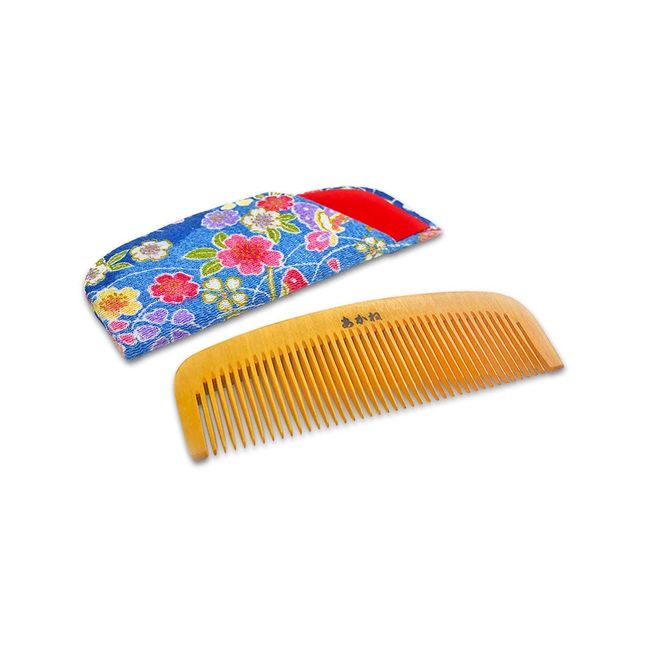 akane Comb 3.5 Dimension on Mystery Comb with Case 椿油 Anti-Static Pains, Comb Traditional Crafts Made in Japan 藪原 Japanese