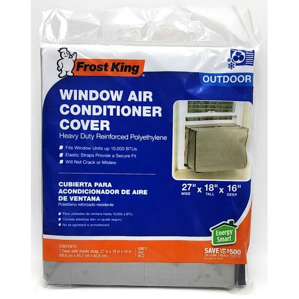 Frost King Gray AC2 Outside Window Air Conditioner Cover 27" x 18" x 16"