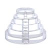 B&P Lamp® 6 Inch Diameter Round Acrylic Footed Lamp Base