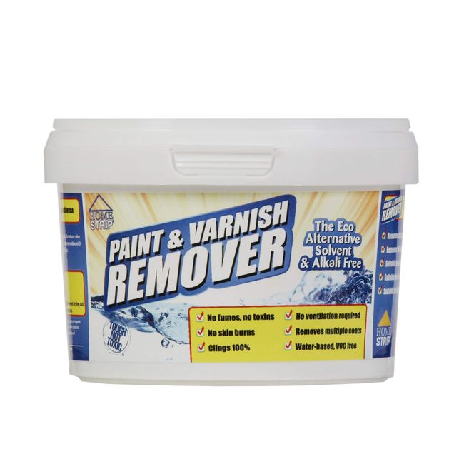 Home Strip Paint & Varnish Remover - Water Based, Toxic & Solvent Free Paint Stripper for Ceramic, Concrete, Wood, Plaster, Masonry (500ml)