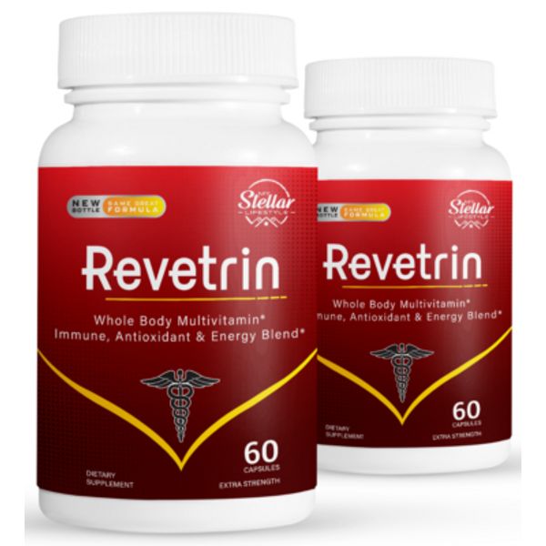 2 Pack Revetrin, total body renewal-60 Capsules x2