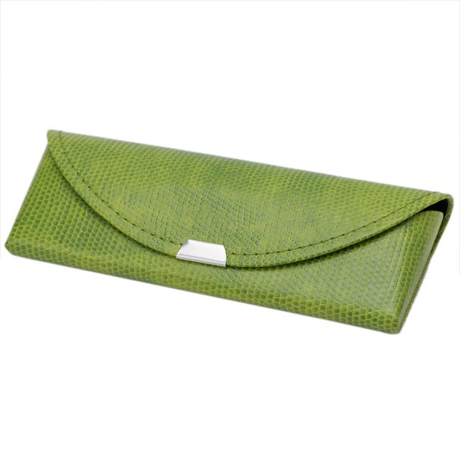 Pearl Glasses Case Semi-Hard Type Green SA-52M GE