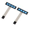 HALJIA 2PCS 1x4 Matrix 4 Key Membrane Switch Control Keyboard Keypad for Arduino