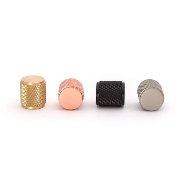 The Hairpin Leg Co. [HLC] Furniture Knobs - Modern Furniture Hardware - Cupboard Cabinet Handles Drawer Pulls [18mm/Matt Black]