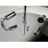 Chrome Flush Mount Crystal Ceiling Light, 11.8” x 4.7”