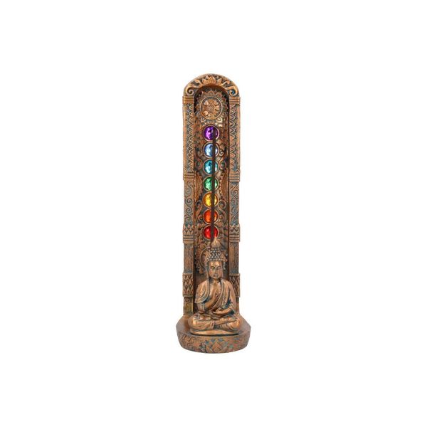 Nemesis Now Ascending Chakras Incense Burner 23.5cm, Bronze