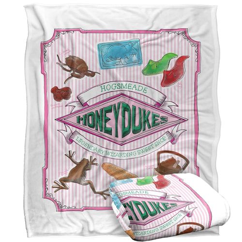 Harry Potter Blanket, 60"x80" Honeydukes Hogsmeade Label Silky Touch Super Soft Throw Blanket