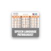 Speech Language Pathologist Badge Buddy Horizontal w/Height & Weight Conversion Charts (Standard, Gray)