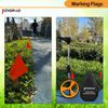 50 Pack Red Marking Flags Boundary Flags Landscape Flags 4x5x15 Inch