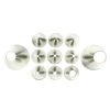 PME JEM Round Piping Nozzle no. 1, Silver