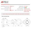 APIELE Push Start Ignition Switch, Off-(ON) Instant Engine Start Push Button Switch, 12V Waterproof Car Engine Push Button Switch with LED Light for Car(RED LED)