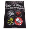 Skull Badge Set of 4/Skull & Bones