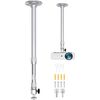 2-Be-Best Projector Mount Silver Extendable Height Projector Ceiling Mount Long Mounts 18-31in/46-80cm 360° Angle Adjustable Mounts for Mini Projectors