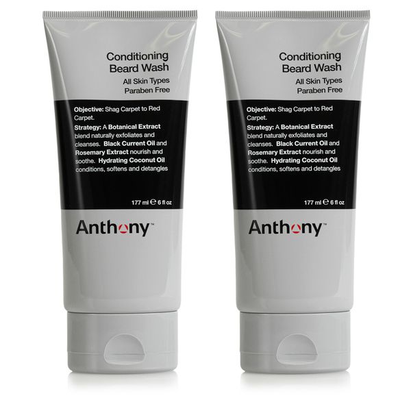 Anthony Conditioning Beard Wash 6 oz (Pack of 2)
