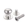 sourcing map 7mm Head Dia. Round Knobs Pull Handle, 12pcs Zinc Alloy for Drawer Pulls Gift Box Cabinet Door Knobs with Screws, Silver Tone