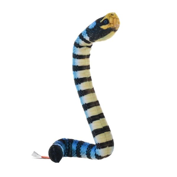 Wild Republic Coilkins Sea Snake Yellow Lipped, Stuffed Animal, 12 Inches, Plush Toy, Fill is Spun Recycled Water Bottles