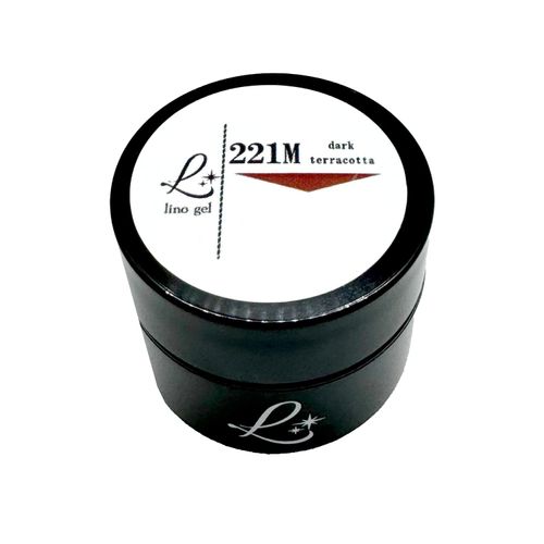 LinoGel Lino Gel Color Gel, 0.2 oz (5 g), Compatible with LED/UV Light, 78.7 ft (221 m), Dark Terracotta, Professional Gel Nail Color, Nail Gel Nail Color, Single Item