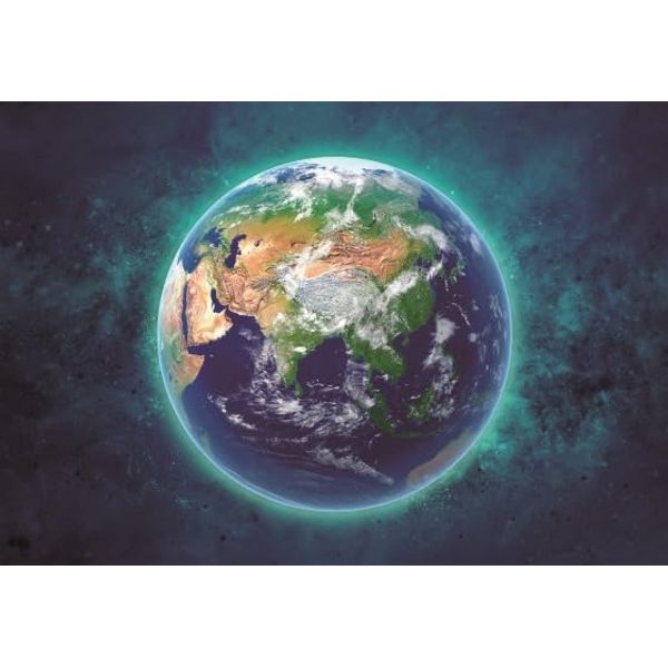 Cornelissen 3D Postcard Earth Space Postcard Wobble Card Hologram Card Picture - Size: 16 x 11 cm - Space Motif, 3D Effect - Greeting Card for Unisex Adults