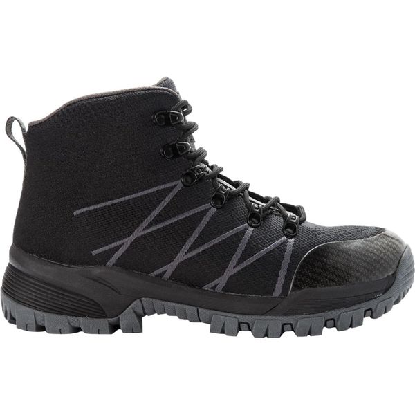 Propét Men's Traverse Hiking Boot, Black/Dark Grey, 14 3E US