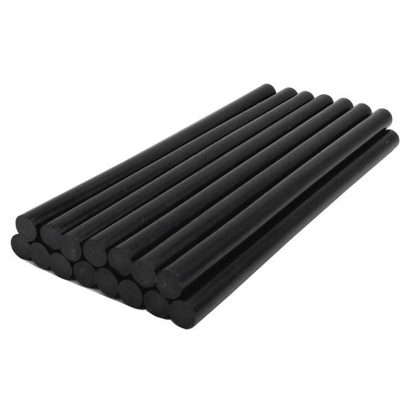 Schwarze Heißkleber-Klebestifte, VARACL-Heißklebepistolenstifte für handgefertigtes Basteln DIY Home Office-Projekt Weihnachtsgeschenk Basteln & Reparieren, 15 Stück, Durchmesser 11 mm, Länge 20 cm