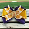Choose Team Colors Custom Softball Rhinestone Bow