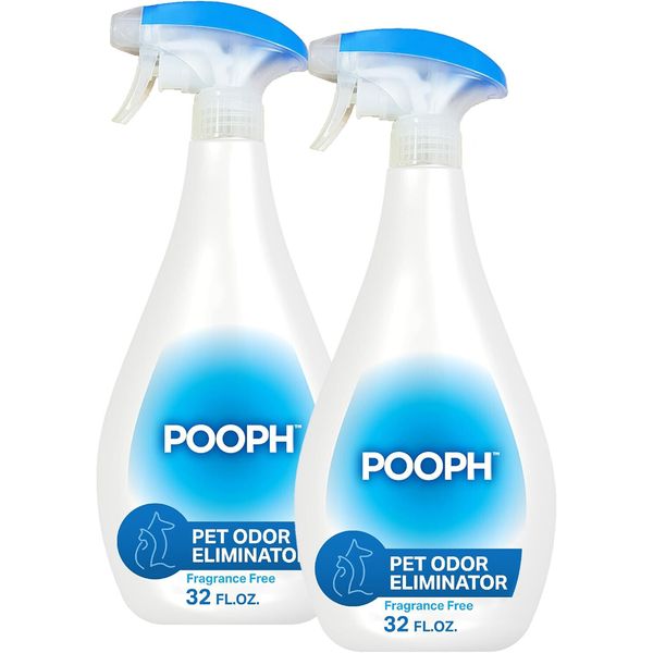 LOT OF 2 Pet Odor Eliminator Spray Dogs Cats Urine Poop Pee Deodorizer 32oz