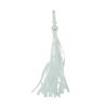 Fenix Cloth Streamers Pair Bicycle Grips Tassel, (White)