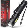 2Pack, axefury A5 Magnetic LED Flashlight, Tactical Flashlight, Cob worklight