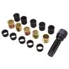16pcs/set Professional Spark Plug Restore Thread Repair Kit Vehicle Tool Tap Tool with Portable Case