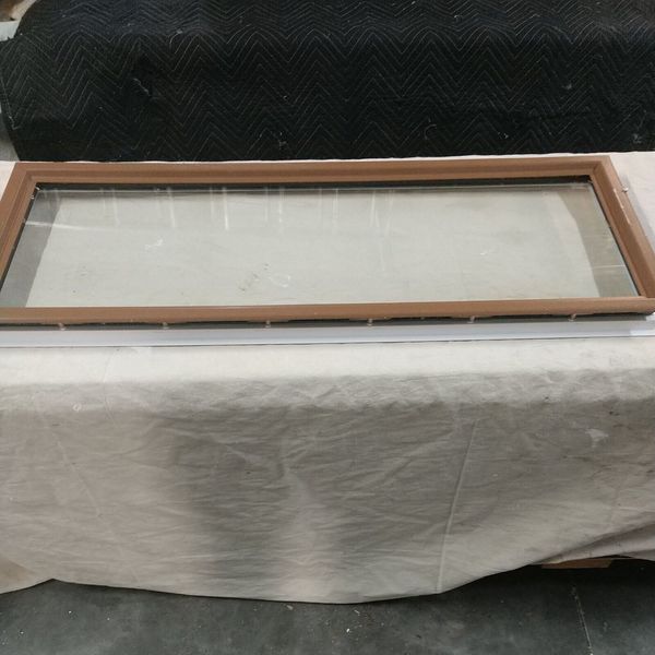 Haas Ash Color Garage Door Window Frame And Insulated Glass Kit