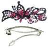 Butterfly Barrette with Black Trim U86750-0082pink